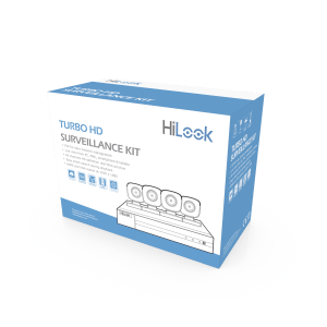 KIT TurboHD 1080p / H.265+/ DVR 4 canales / 4 Cámaras Bala de Metal / Fuente de Poder / Accesorios de Instalación