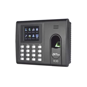 Reloj checador de huella Zkteco k30 - Incluye fuente de poder y video de capacitación
