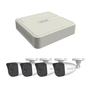 KIT IP 4 Megapixel / NVR de 4 Canales / 4 Cámaras IP Bala
